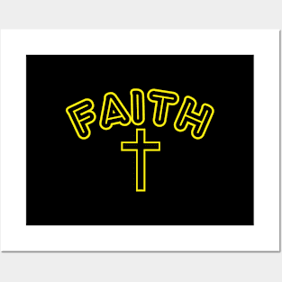 FAITH WITH CROSS Posters and Art